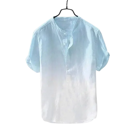 blue shaded shirt